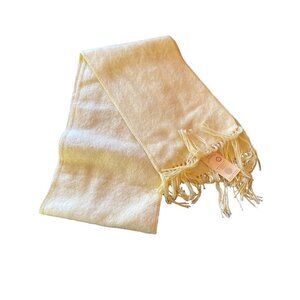 NWT Alpaca Camargo Butter Yellow Alpaca Wool Blend Scarf Muffler‎ One Size